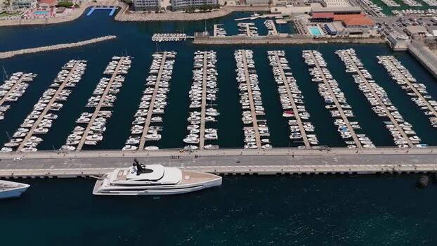 Aerial view of Mid Harbour Small Boats Marina in Gibraltar. Aerial view of Mid Harbour Small Boats Marina in Gibraltar.