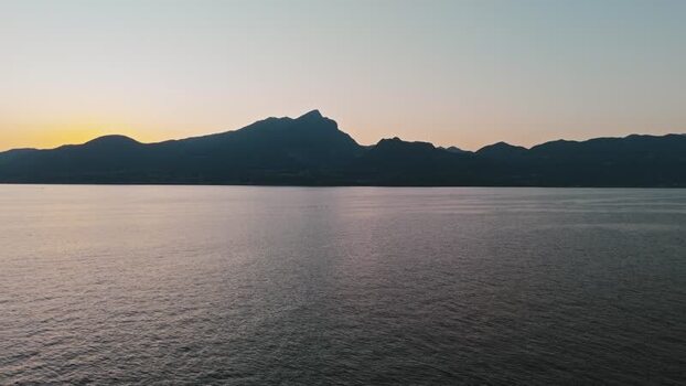 Aerial view of Lake Garda at sunset Italy. Aerial view of Lake Garda at sunset Italy.