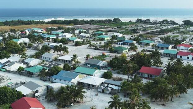 Aerial view of the village of Makunudhoo Maldives. Aerial view of the village of Makunudhoo Maldives.