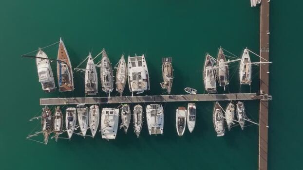 Aerial view of boats and yachts at the Island of Ortigia Italy. Aerial view of boats and yachts at the Island of Ortigia Italy.