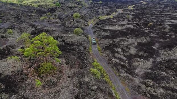 Aerial view of Mount Batur volcanic landscape Indonesia. Aerial view of Mount Batur volcanic landscape Indonesia.