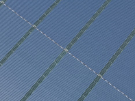 Aerial view of industrial factory rooftops with corrugated metal panels and structural lines in Kilsyth South Melbourne VIC Australia. Aerial view of industrial factory rooftops with corrugated metal panels and structural lines in Kilsyth South Melbourne VIC Australia.