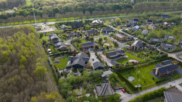 Aerial View of Ecovillage in Almere Aerial View of Ecovillage in Almere