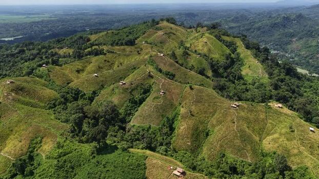 Aerial view of Shita Pahar in Kaptai Bangladesh. Aerial view of Shita Pahar in Kaptai Bangladesh.