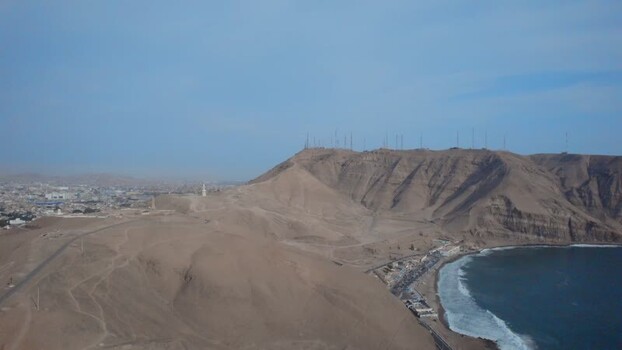 Aerial view of Morro Solar Peru. Aerial view of Morro Solar Peru.