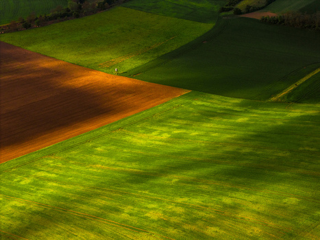 Aerial view of rolling agricultural fields with vibrant green and brown patches under dramatic sunlight and shadows Klobouky u Brna Jihomoravsky kraj Czechia. Aerial view of rolling agricultural fields with vibrant green and brown patches under dramatic sunlight and shadows Klobouky u Brna Jihomoravsky kraj Czechia.