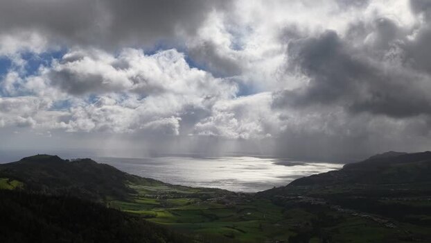 Aerial view of the coast Portugal.