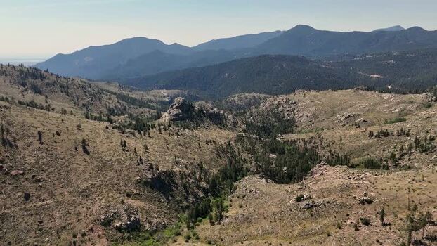 Aerial view of Walker Ranch in Boulder United States. Aerial view of Walker Ranch in Boulder United States.