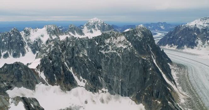 Aerial view of Mount McKinley United States.