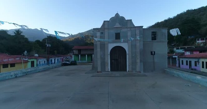 Aerial view of Cepe church in Maracay Venezuela.