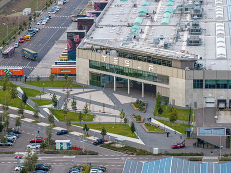 Grunheide Mark Germany 07 September 2026 Aerial view of Tesla Gigafactory Berlin Brandenburg with modern industrial architecture landscaped grounds parking and roads. Grunheide Mark Germany 07 September 2026 Aerial view of Tesla Gigafactory Berlin Brandenburg with modern industrial architecture landscaped grounds parking and roads.