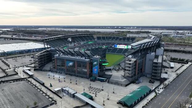 Aerial view of Lincoln Financial Field United States. Aerial view of Lincoln Financial Field United States.