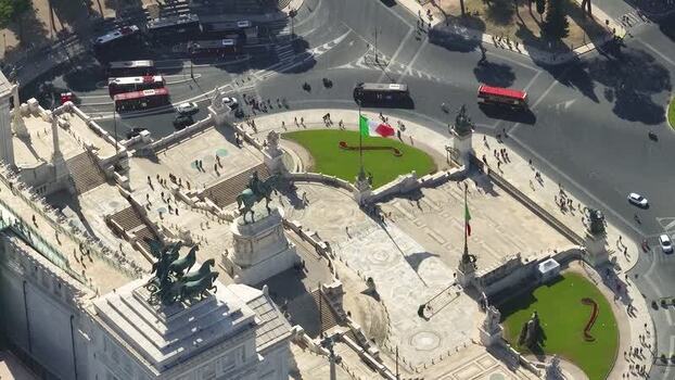 Aerial view of Altare della Patria Italy. Aerial view of Altare della Patria Italy.