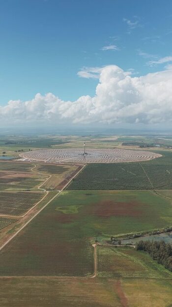 Aerial view of Torresol Energy Gemasolar solar plant Spain. Aerial view of Torresol Energy Gemasolar solar plant Spain.