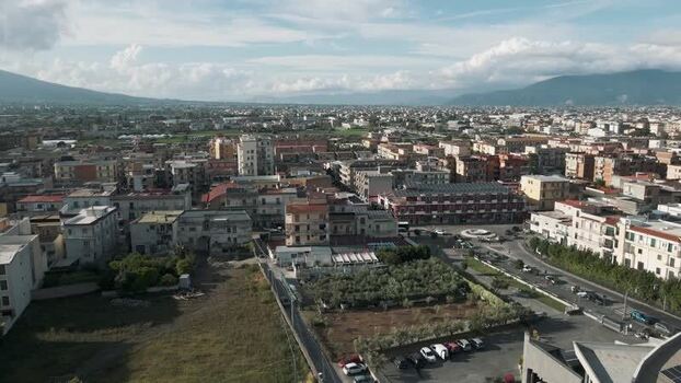 Aerial view of the urban landscape of Scafati Italy. Aerial view of the urban landscape of Scafati Italy.