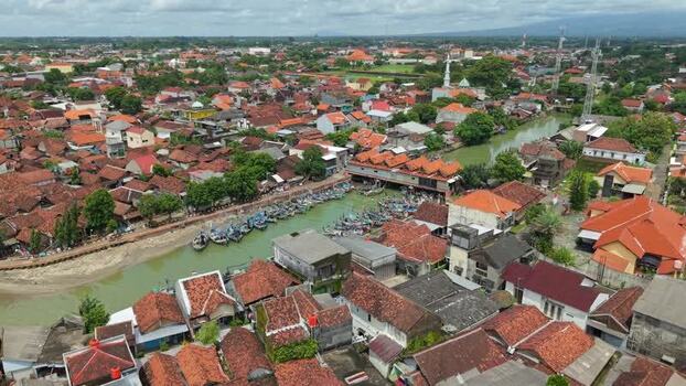 Aerial view of Jepara Floating Fish Market Indonesia. Aerial view of Jepara Floating Fish Market Indonesia.