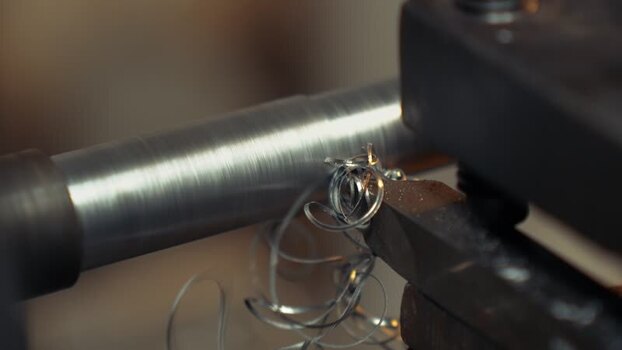 View of a metal lathe machine cutting steel Bangladesh. View of a metal lathe machine cutting steel Bangladesh.