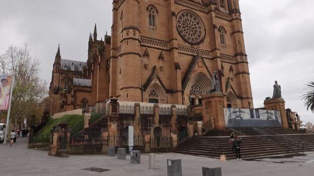 View of St Mary s Cathedral in Sydney Australia.