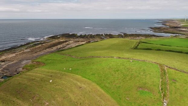 Aerial view of hut site in Enniscrone Ireland. Aerial view of hut site in Enniscrone Ireland.