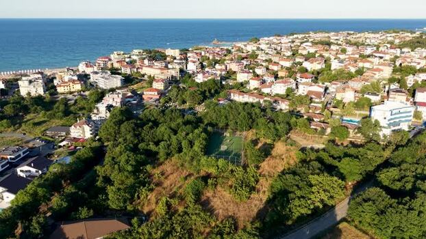 Aerial view of Lozenets coastal town Bulgaria. Aerial view of Lozenets coastal town Bulgaria.