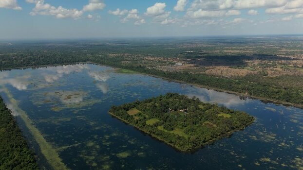 Aerial view of Neak Pean temple in Krong Siem Reap Cambodia. Aerial view of Neak Pean temple in Krong Siem Reap Cambodia.
