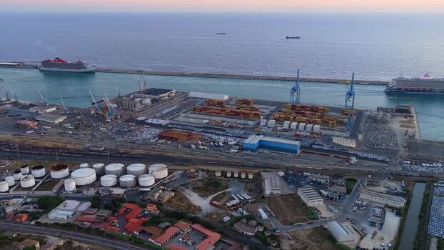 Aerial view of Civitavecchia Port Italy. Aerial view of Civitavecchia Port Italy.