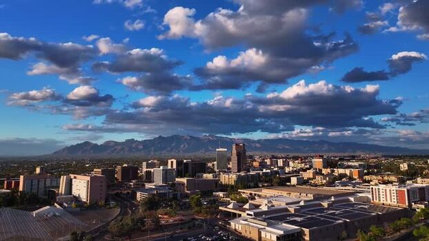 Aerial view of Tucson city skyline United States. Aerial view of Tucson city skyline United States.