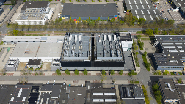 Amsterdam Netherlands 19 April 2026 Aerial view of the Equinix Data Center with extensive rooftop cooling systems and surrounding industrial buildings in the business district. Amsterdam Netherlands 19 April 2026 Aerial view of the Equinix Data Center with extensive rooftop cooling systems and surrounding industrial buildings in the business district.