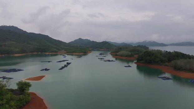 Aerial view of Batang Ai reservoir in Lubok Antu Malaysia. Aerial view of Batang Ai reservoir in Lubok Antu Malaysia.