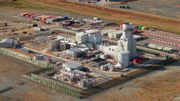 Aerial view of Rookery South ERF and Millbrook Power plant United Kingdom.