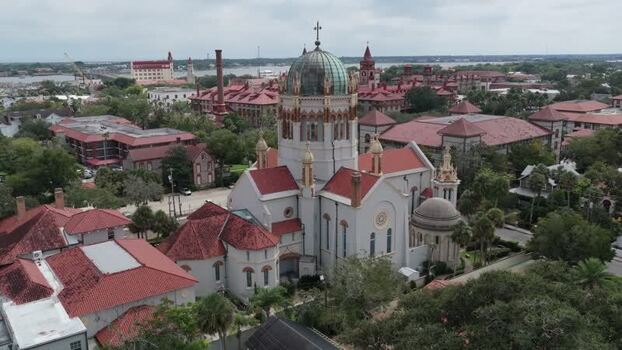 Aerial view of Memorial Presbyterian Church United States.