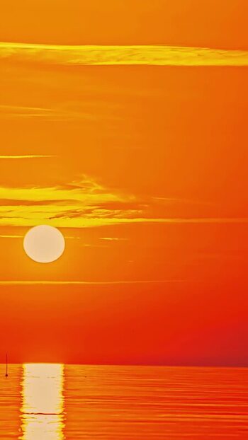 View of sunset over the Baltic Sea in Latvia. View of sunset over the Baltic Sea in Latvia.