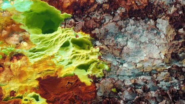 Aerial view of Dallol hydrothermal field Ethiopia. Aerial view of Dallol hydrothermal field Ethiopia.
