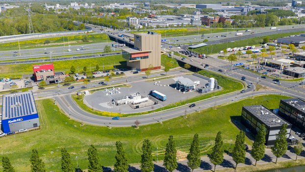 Heiloo Netherlands 05 May 2026 Aerial View of Electricity Grid Expansion Works Heiloo Netherlands 05 May 2026 Aerial View of Electricity Grid Expansion Works