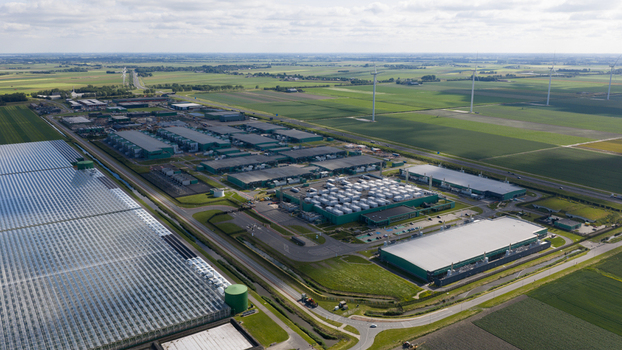 Aerial view of Hyperscale Datacenter in The Netherlands Aerial view of Hyperscale Datacenter in The Netherlands
