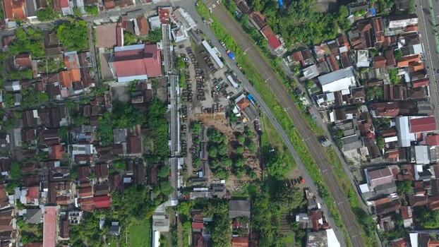 Aerial view of Animal Market Prambanan Indonesia. Aerial view of Animal Market Prambanan Indonesia.