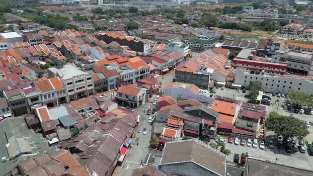 Aerial view of historic Malacca town Malaysia. Aerial view of historic Malacca town Malaysia.