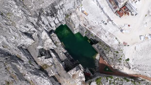 Aerial view of Carrara marble quarries Italy. Aerial view of Carrara marble quarries Italy.