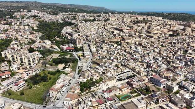 Aerial view of the historic Baroque town of Noto Italy. Aerial view of the historic Baroque town of Noto Italy.