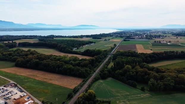Aerial view of STACK Infrastructure GEN02A Data Center Switzerland.