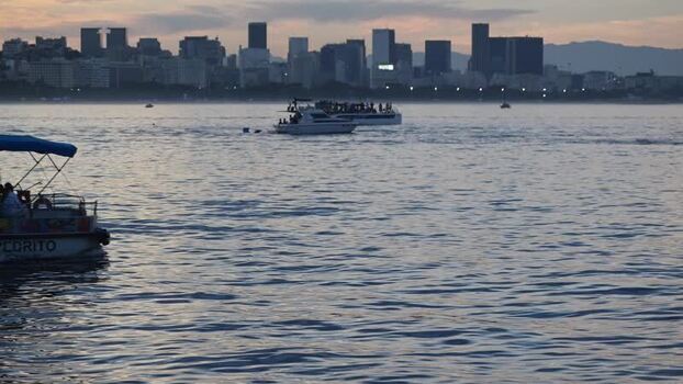 View of Guanabara Bay with boats near Rio de Janeiro skyline Brazil. View of Guanabara Bay with boats near Rio de Janeiro skyline Brazil.