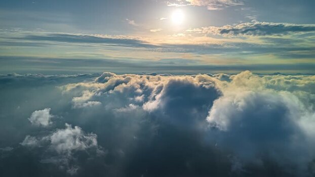 Aerial view of clouds above the landscape in Latvia. Aerial view of clouds above the landscape in Latvia.