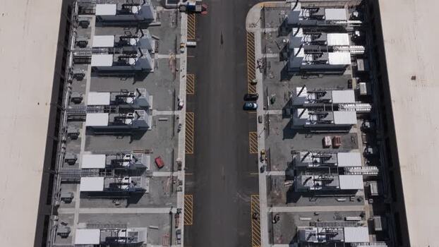 Aerial view of data center facility in New Carlisle United States. Aerial view of data center facility in New Carlisle United States.