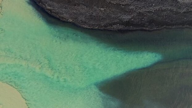 Aerial view of Jokulsarlon glacial lagoon in Iceland.