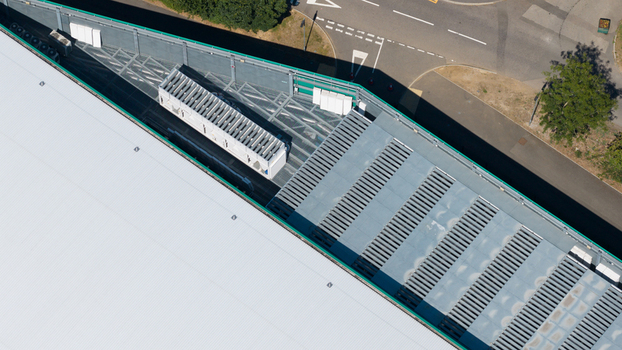 Aerial view of data center in Hemel Hempstead United Kingdom. Aerial view of data center in Hemel Hempstead United Kingdom.