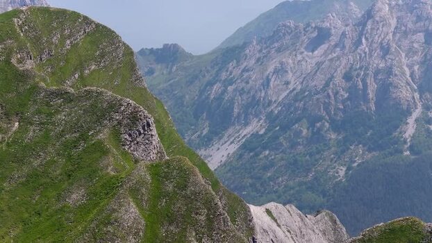 Aerial view of the Apuan Alps near Carrara Italy. Aerial view of the Apuan Alps near Carrara Italy.