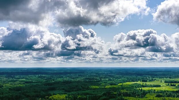 Aerial view of lush forests and fields in Latvia. Aerial view of lush forests and fields in Latvia.