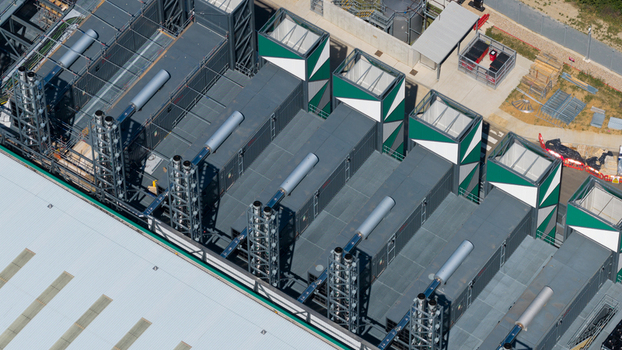 Aerial view of data center in Hemel Hempstead United Kingdom. Aerial view of data center in Hemel Hempstead United Kingdom.