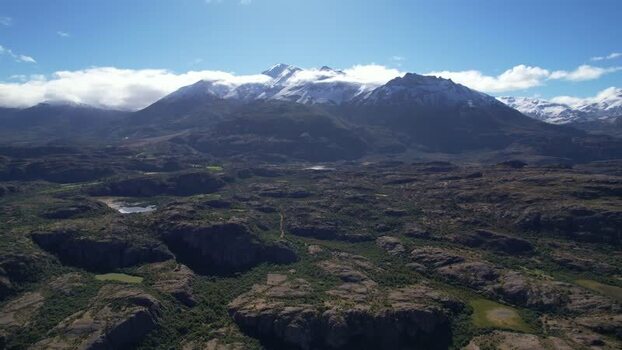 Aerial view of river and mountains Chile. Aerial view of river and mountains Chile.