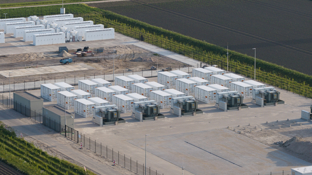Dronten Netherlands 23 May 2026 Aerial View of FlevoBESS Battery Energy Storage in Dronten Dronten Netherlands 23 May 2026 Aerial View of FlevoBESS Battery Energy Storage in Dronten